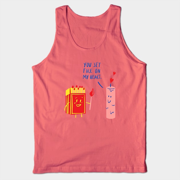 best valentine gift for girlfriend, I Love My Girlfriend Tank Top by A&A